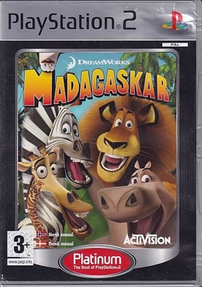 Madagaskar - PS2 Platinum - Dansk Manual (B Grade) (Genbrug)